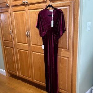 Petal & Pup Rich Burgundy Dress